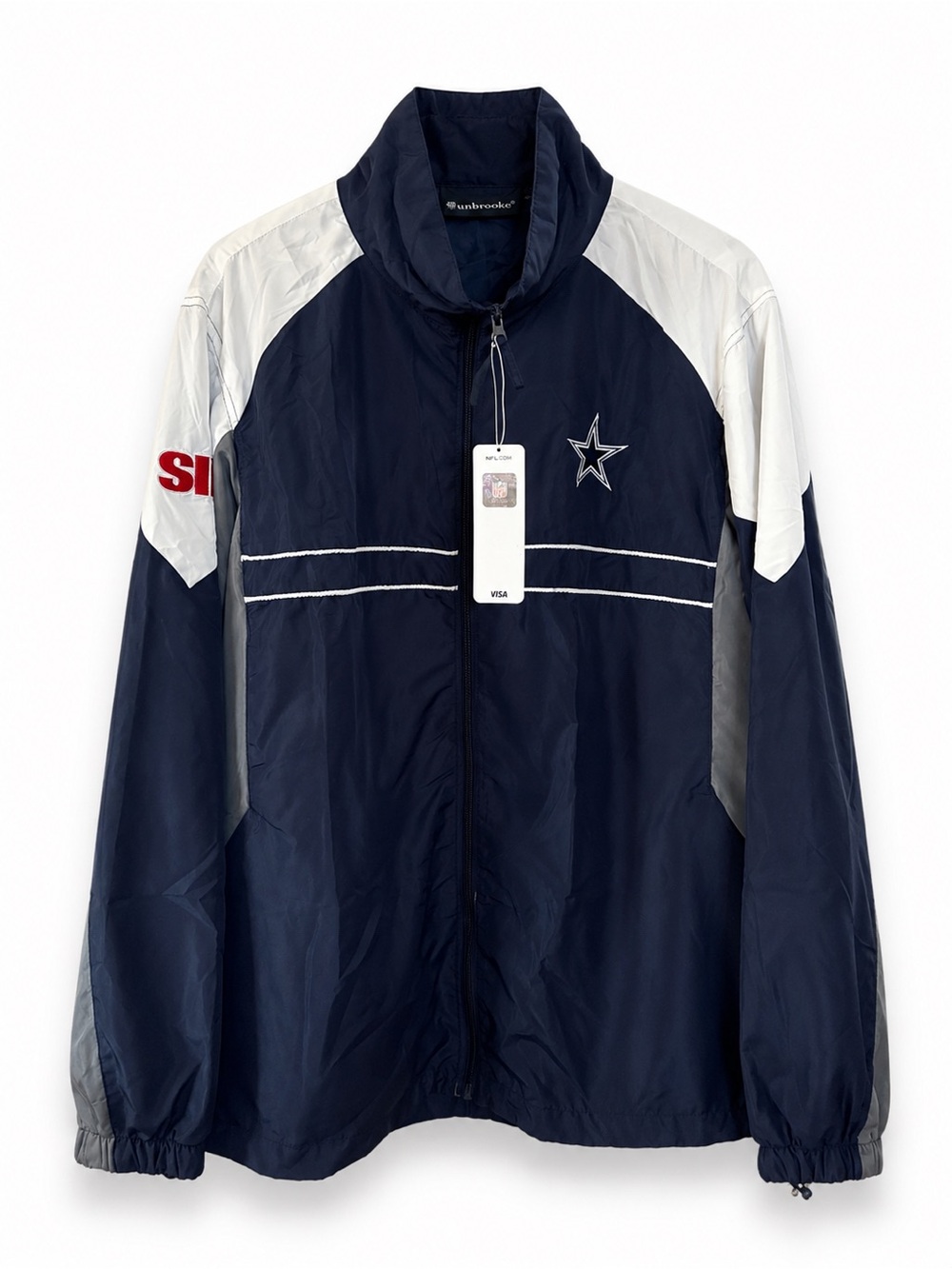 Dunbrooke Dallas Cowboys NFL Windbreaker Jacket SI  Adult Size L